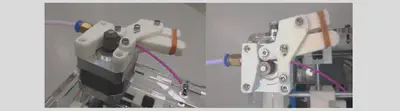 Filament feeder mechanism for Bowden extruder