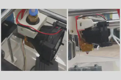 3D-printed clip-on fan mount